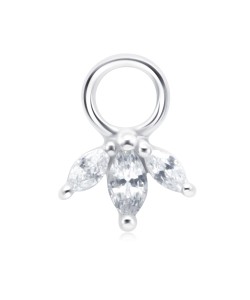 CZ Silver Charms CH-357